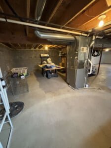 basement furnace area