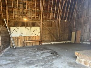 inside of barn