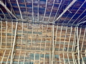 inside barn roof