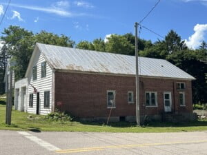 side of building facing East