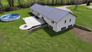 backyard of property