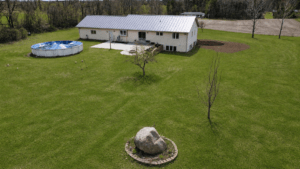 backyard of property
